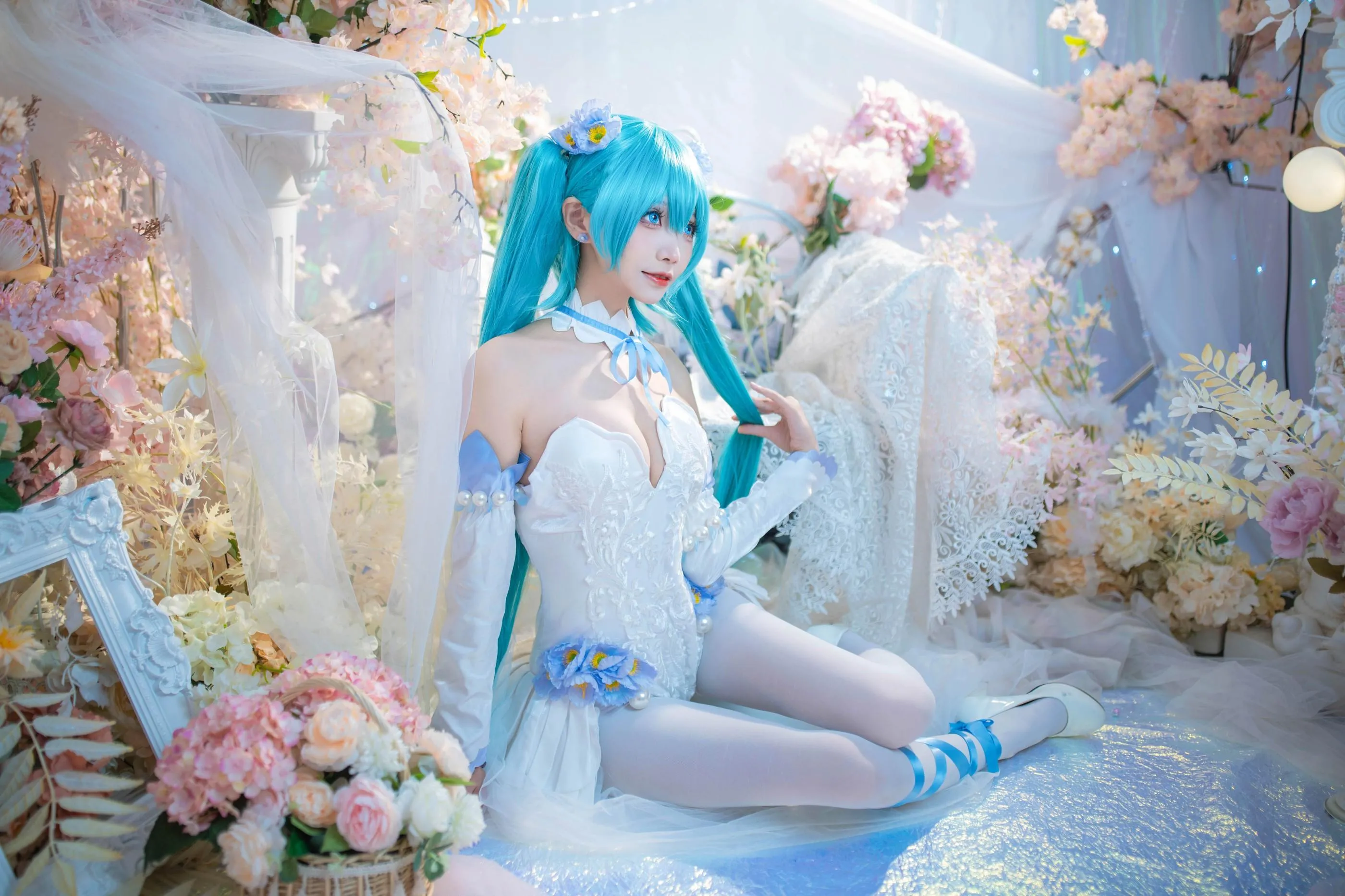艾西Aiwest – NO.011 初音 粉蝶花 [42P]插图5